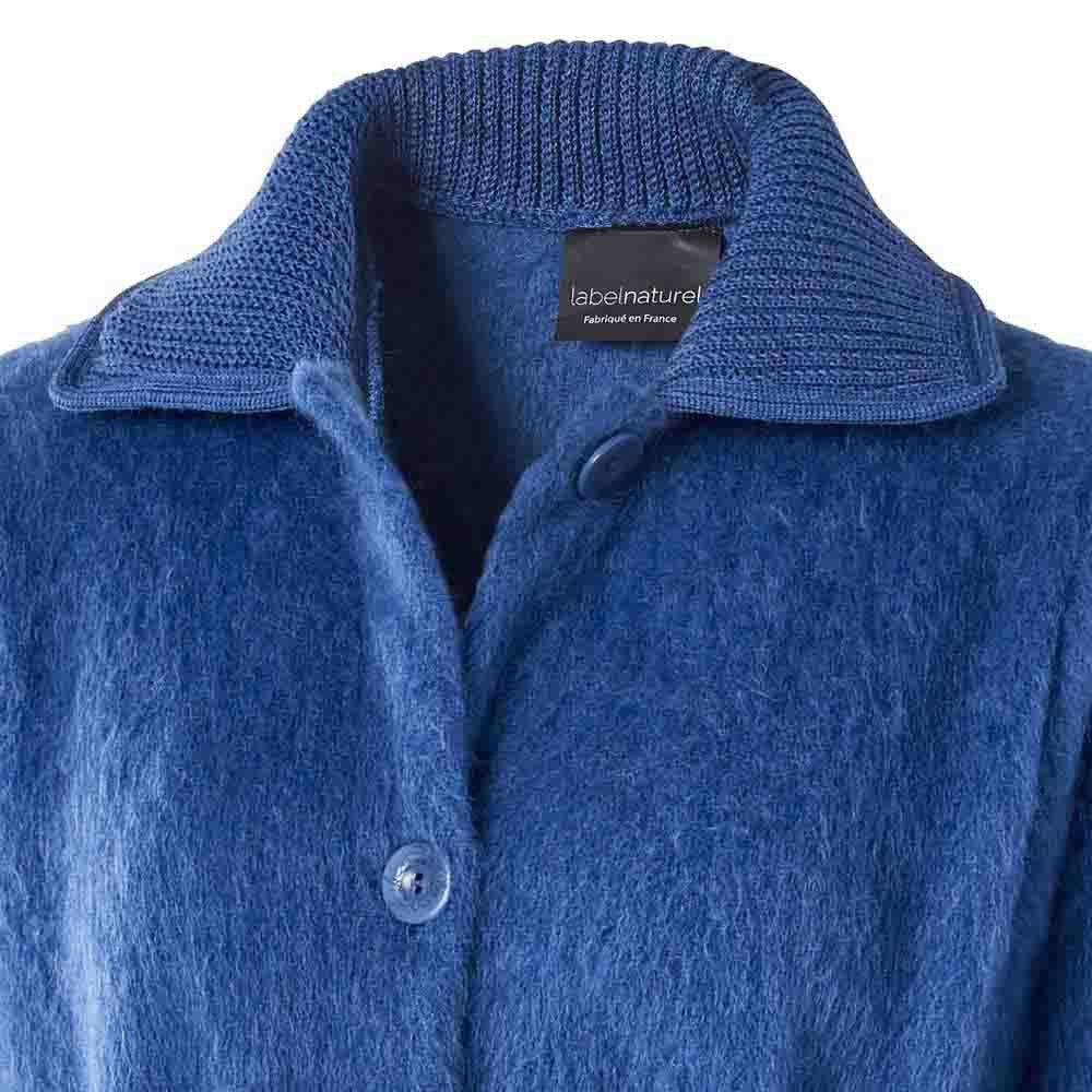 Robe de chambre laine des Pyrénées dame Boutonnée Label Naturel - Label Naturel