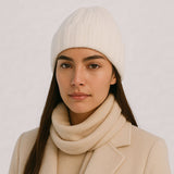 Bonnet hiver soie et cachemire