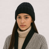 Bonnet hiver soie et cachemire