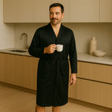 Peignoir long en soie pour homme