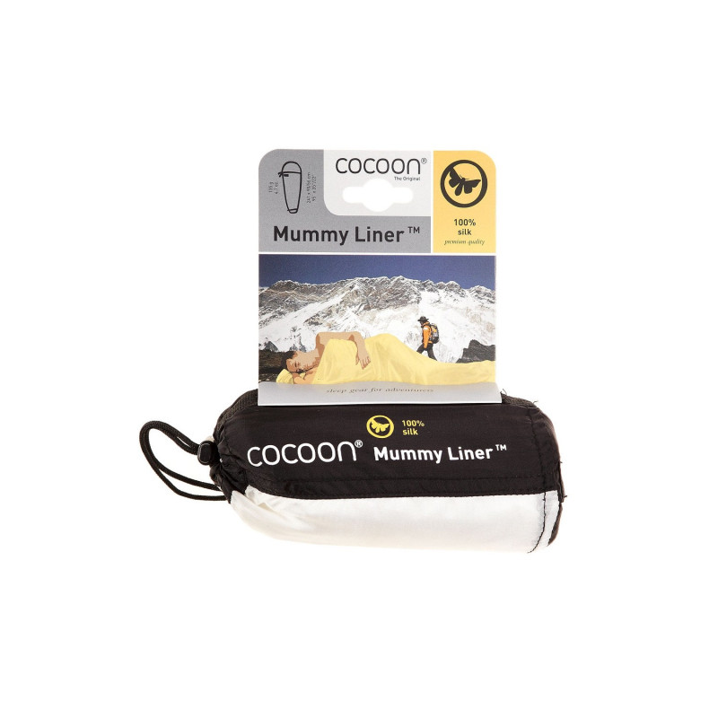 Drap de sac de couchage 100% soie standard Cocoon