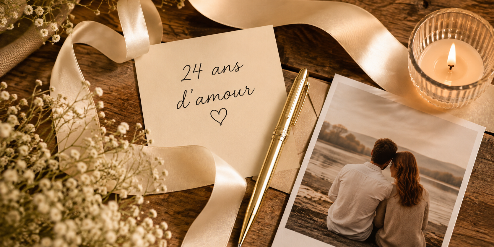 Noces de satin : signification et idées pour vos 24 ans de mariage