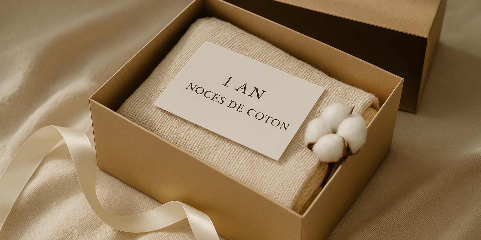Noces de coton : 7 idées de cadeaux pour fêter votre première année