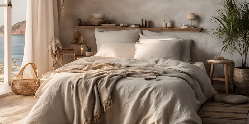 Linge de lit pour chambre bohème