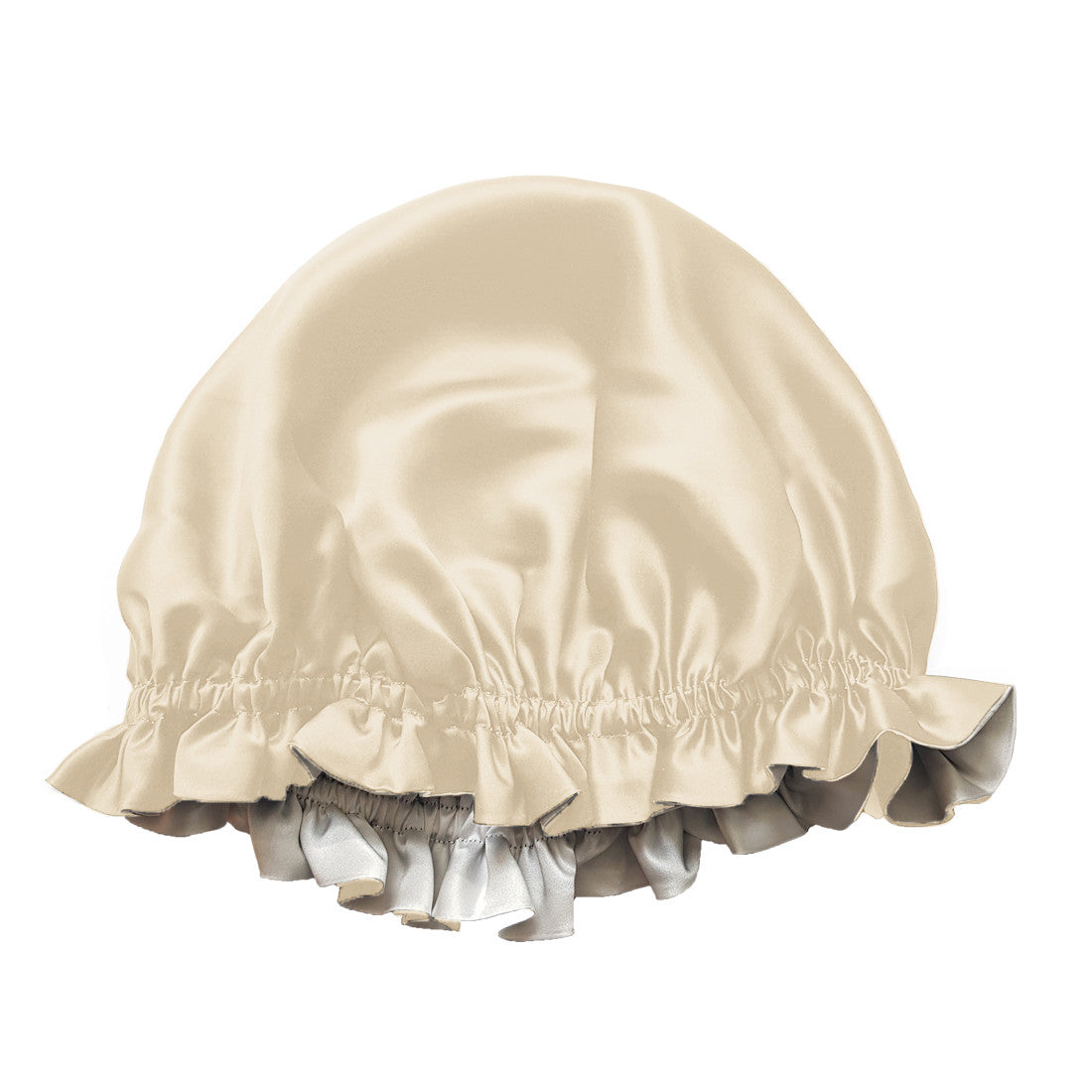 Gorro de dormir caramelo de seda de morera de doble cara