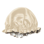 Gorro de dormir caramelo de seda de morera de doble cara