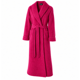 Robe de chambre croisée col châle poignets revers