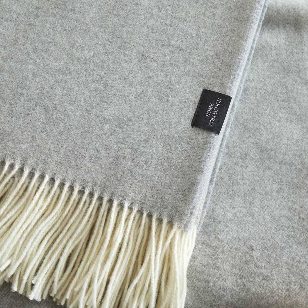 Plaid pure laine Mérinos & Cachemire Ossau uni - Label Naturel