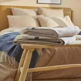 Plaid pure laine Mérinos & Cachemire Ossau uni - Label Naturel