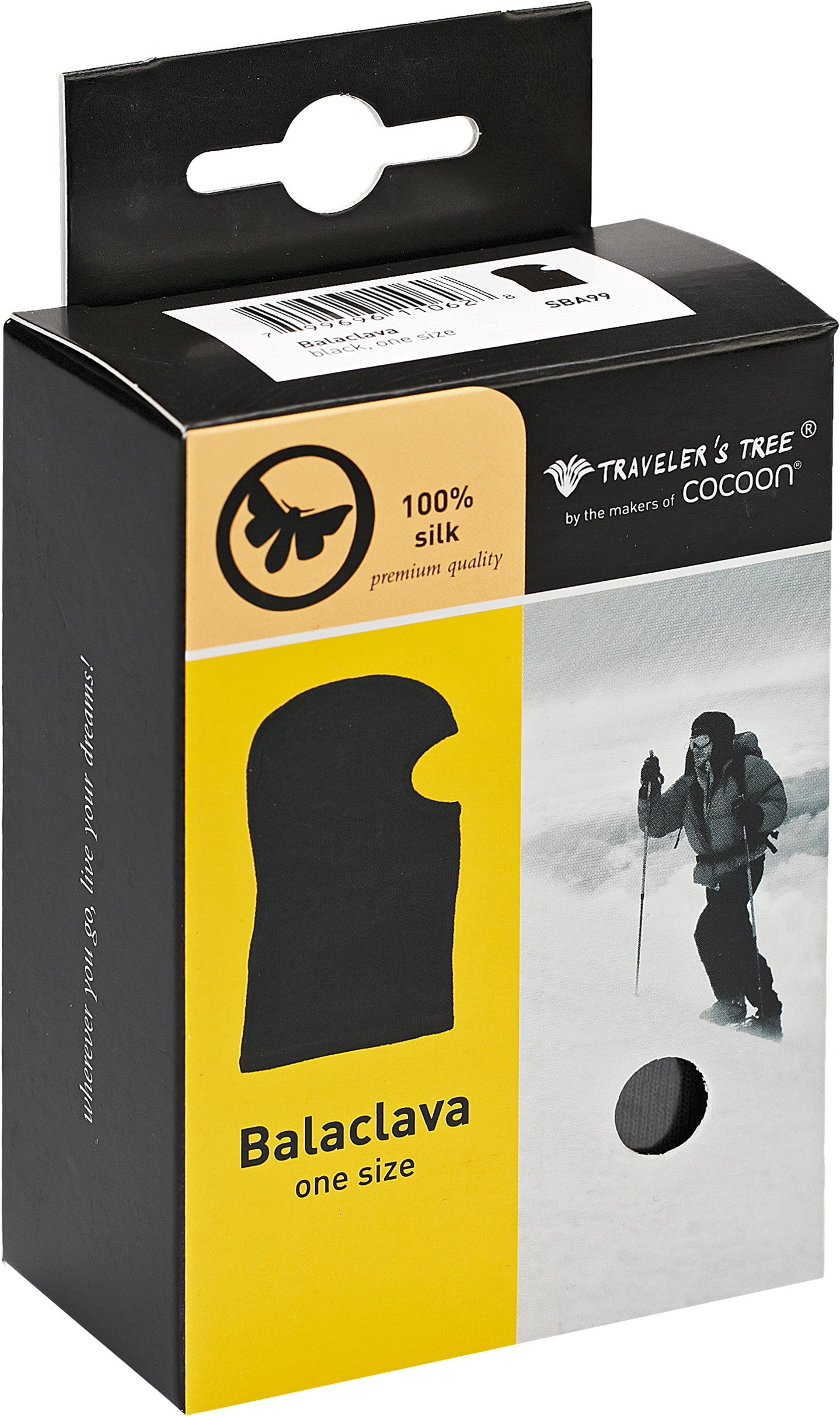 Silk balaclava - Travelers Tree Packaging