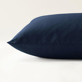 Housse d'édredon satin pur coton bio Signature Bleu Marine / 140X160 déclassé - LN101