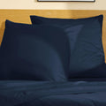 Taie d'oreiller satin pur coton bio Signature Bleu Marine / 50x75 déclassé - MS237