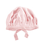 Gorro de dormir Charlotte en seda rosa