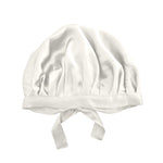 Bonnet de nuit Charlotte en soie ivoire