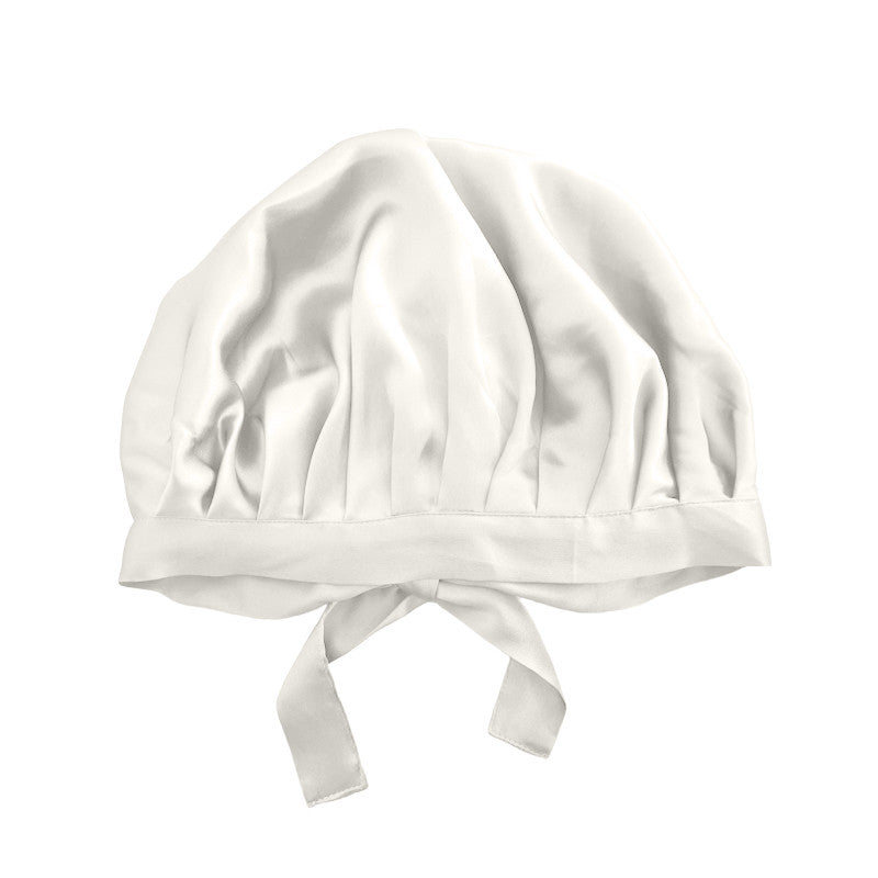 Gorro de dormir Charlotte en seda marfil