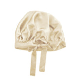Gorro de dormir Charlotte con reverso de seda color caramelo