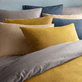 Taie d'oreiller en flanelle Acier / 65X65 déclassé - LN057