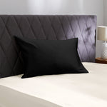 Taie d'oreiller sans bords noir 19 mommes