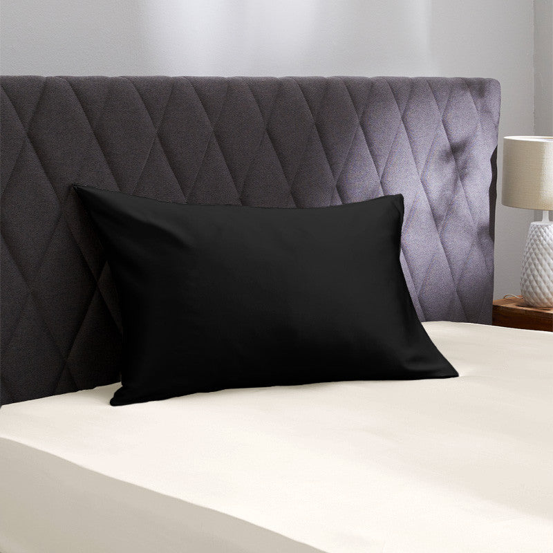 19 momme black borderless pillowcase