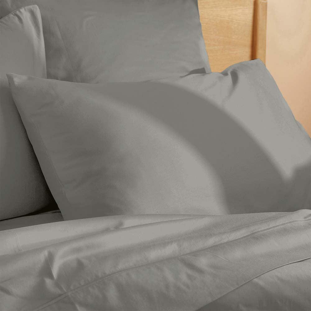 Taie d'oreiller satin pur coton bio Signature - Label Naturel