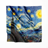 Carré de soie Van Gogh La Nuit Etoilée - Label Naturel