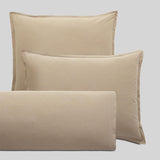 Taie coton lavé Lin / 65X65 déclassé - LN060