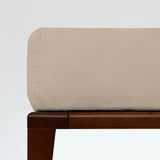 Drap housse coton lavé Beige / 90X190 déclassé - MS239