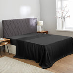 Drap en soie noir 19 mommes