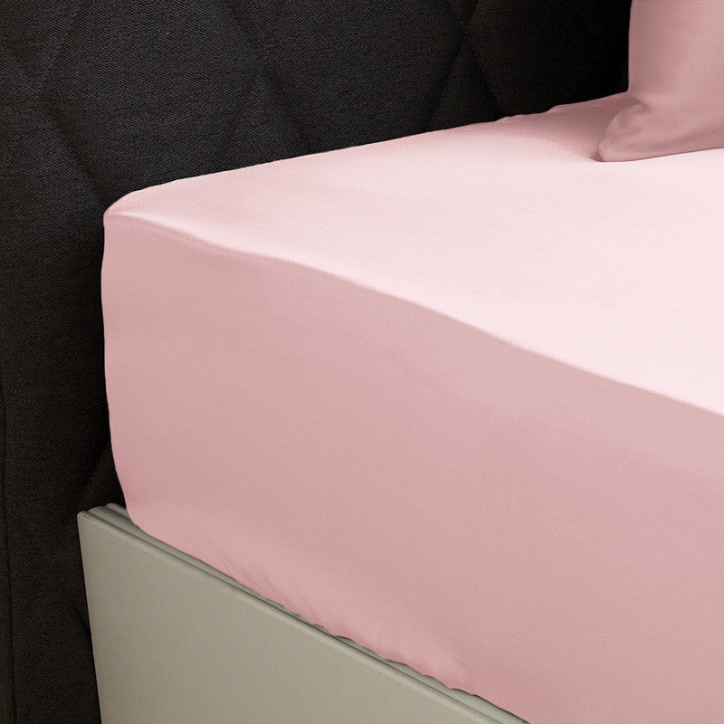 Fitted Sheet in 19 momme pink silk