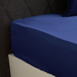 Fitted Sheet in 19 momme navy blue silk