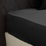 Fitted Sheet in 19 momme black silk