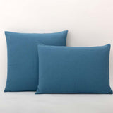 Taie en gaze de coton Bleu nuit / 50X70 déclassé - LN052