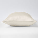 Ivory edgeless pillowcase 19 mommes zip closed