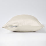 Ivory edgeless pillowcase 19 mommes zip open