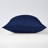 Navy blue borderless pillowcase 19 mommes zip closed