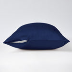 Navy blue edgeless pillowcase 19 mommes zip open