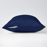 Navy blue edgeless pillowcase 19 mommes zip open