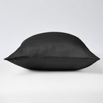 Black edgeless pillowcase 19 mommes zip closed