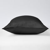 Black edgeless pillowcase 19 mommes zip closed