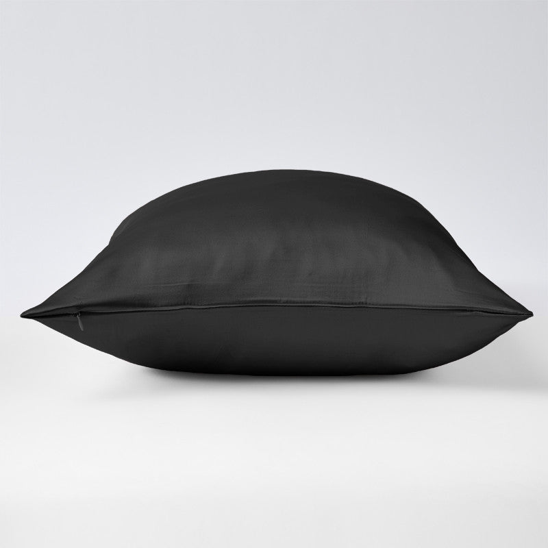 Black edgeless pillowcase 19 mommes zip closed