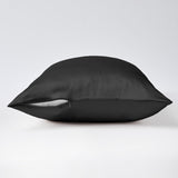 Black borderless pillowcase 19 mommes zip open