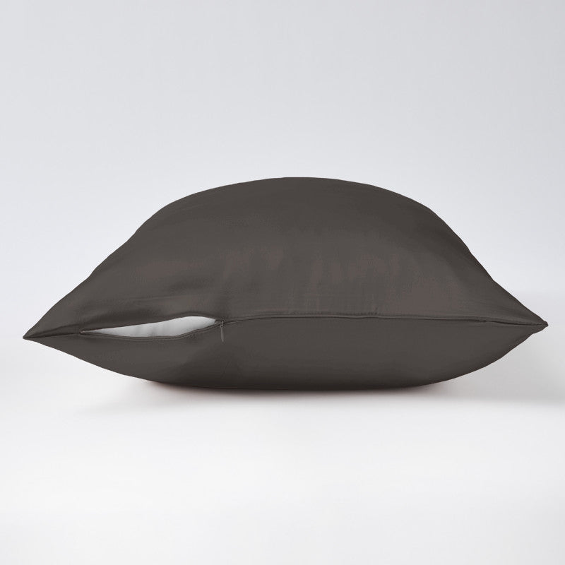 Anthracite edgeless pillowcase 19 mommes open zip