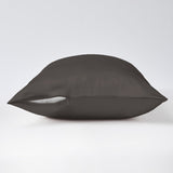 Taie d'oreiller sans bords anthracite 19 mommes zip ouvert