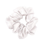 Chouchou en soie blanc
