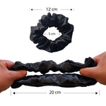 Medidas del scrunchie de seda