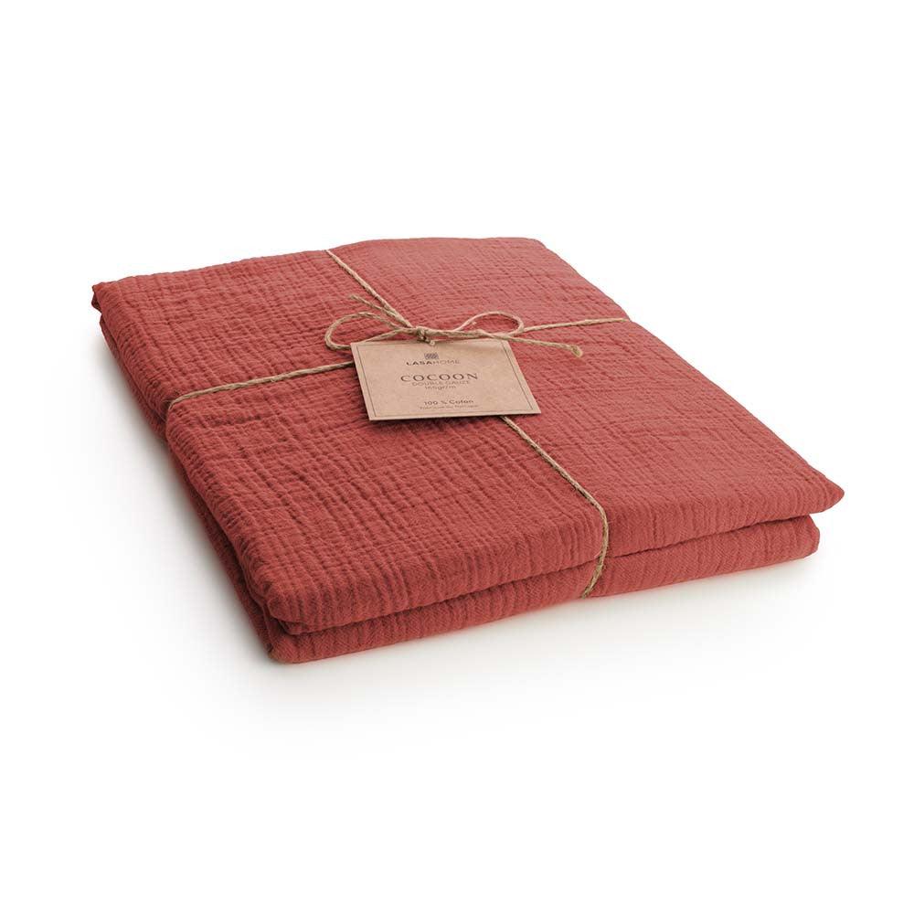 Drap Plat 270x300 Cm Gaze De Coton Naturel - Doux Et Respirant Pour Lit King Size