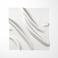 Plain silk scarf Ivory