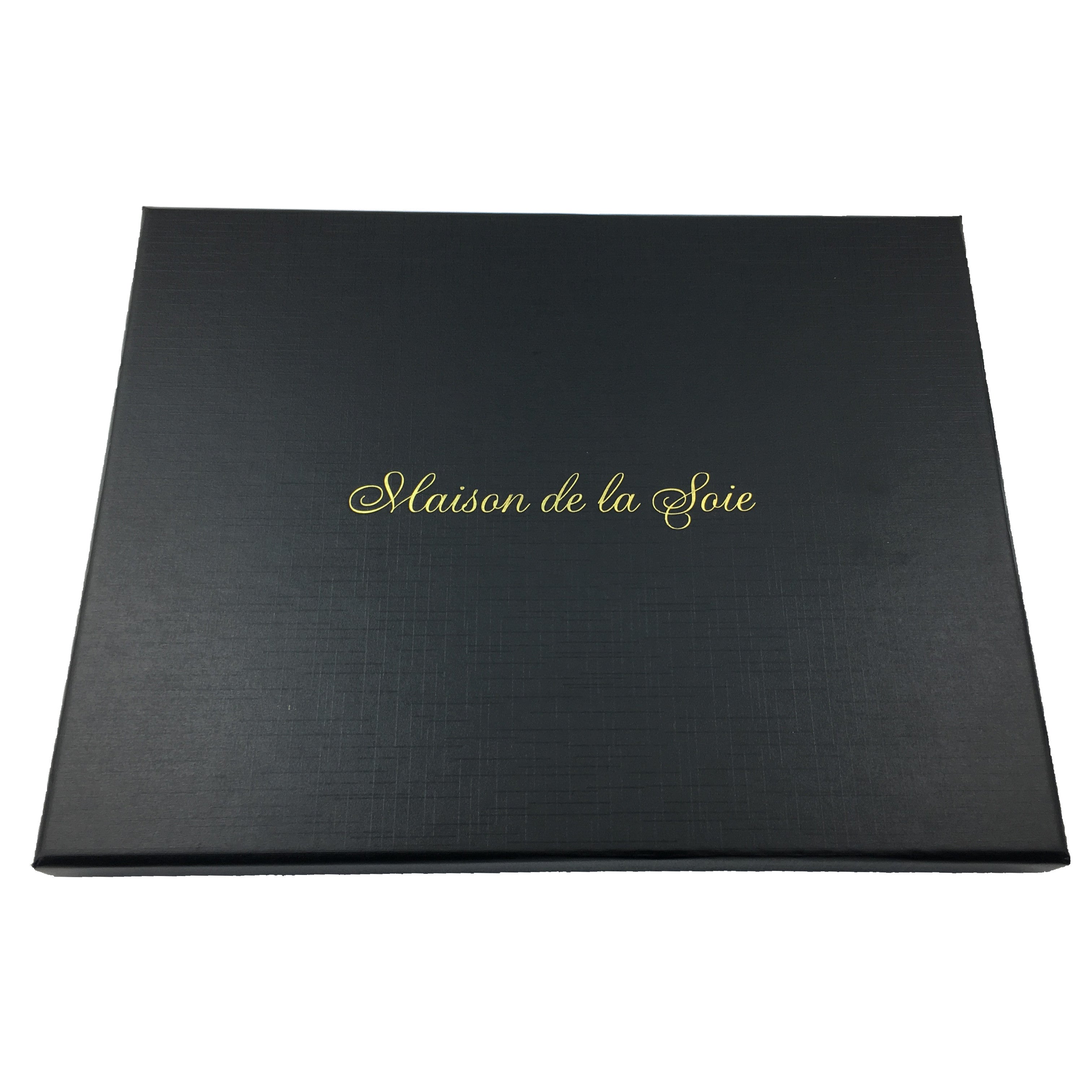 Caja Maison de la Soie Cuadrado de seda liso