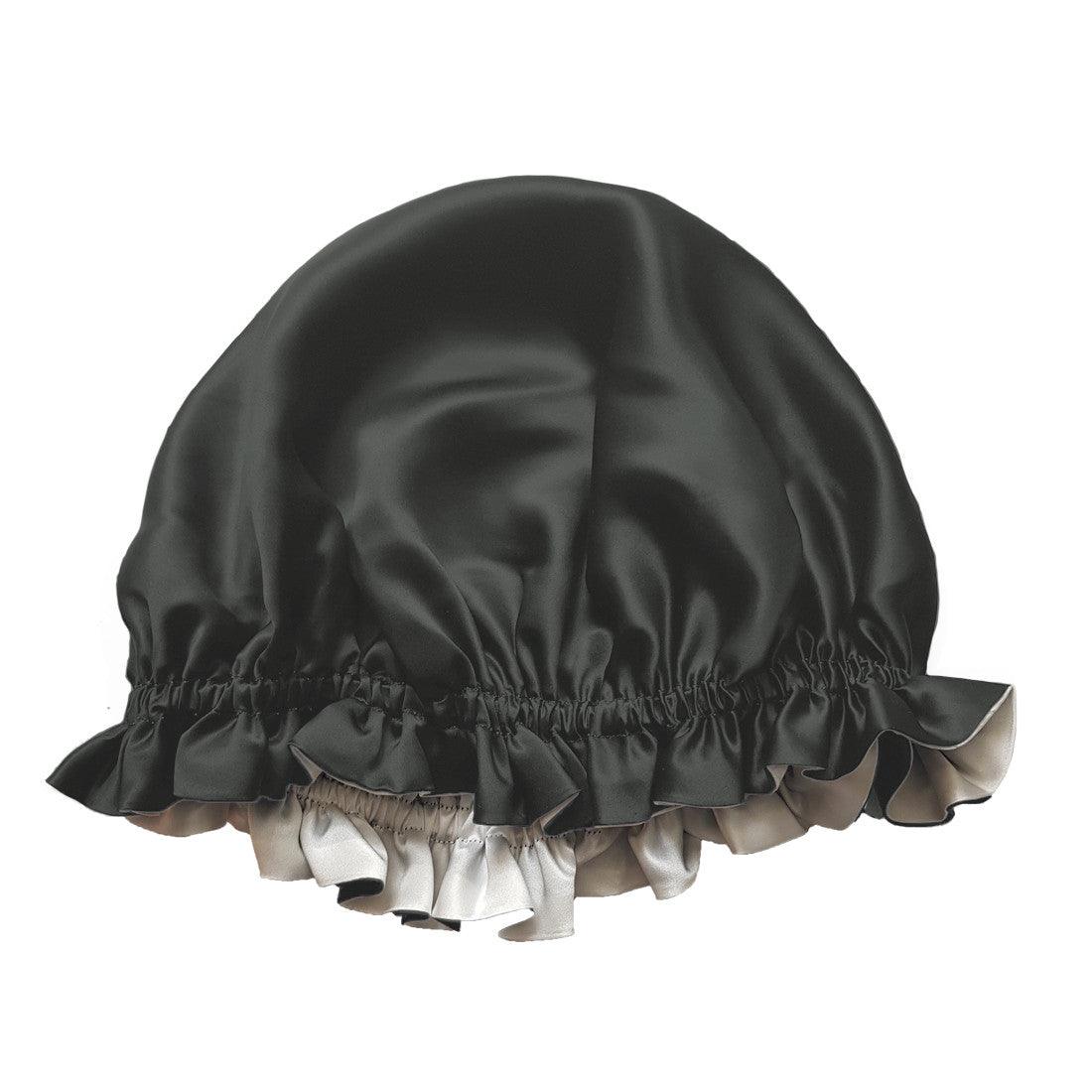 Bonnet de nuit en soie réversible - Label Naturel