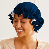 Bonnet de nuit en soie réversible - Label Naturel